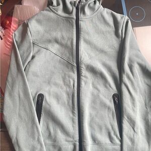 Light Gray Full-Zip Hoodie